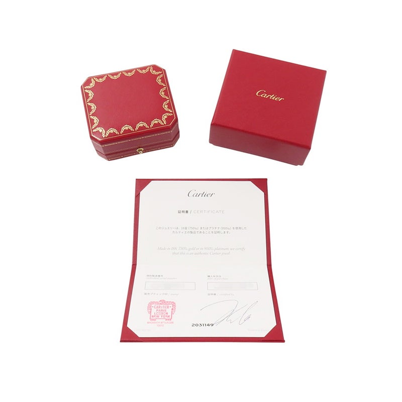 カルティエ ピアス クラッシュ ドゥ カルティエ フープ イヤリング ダブルロウ K18PGピンクゴールド B8301478 Cartier