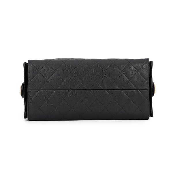 シャネル チェーンショルダーバッグ CHANEL25 ミディアム ココマーク マトラッセ キャビアスキン AS5311 CHANEL 黒
