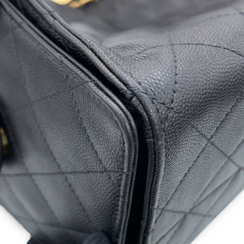 シャネル チェーンショルダーバッグ CHANEL25 ミディアム ココマーク マトラッセ キャビアスキン AS5311 CHANEL 黒