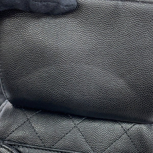 シャネル チェーンショルダーバッグ CHANEL25 ミディアム ココマーク マトラッセ キャビアスキン AS5311 CHANEL 黒