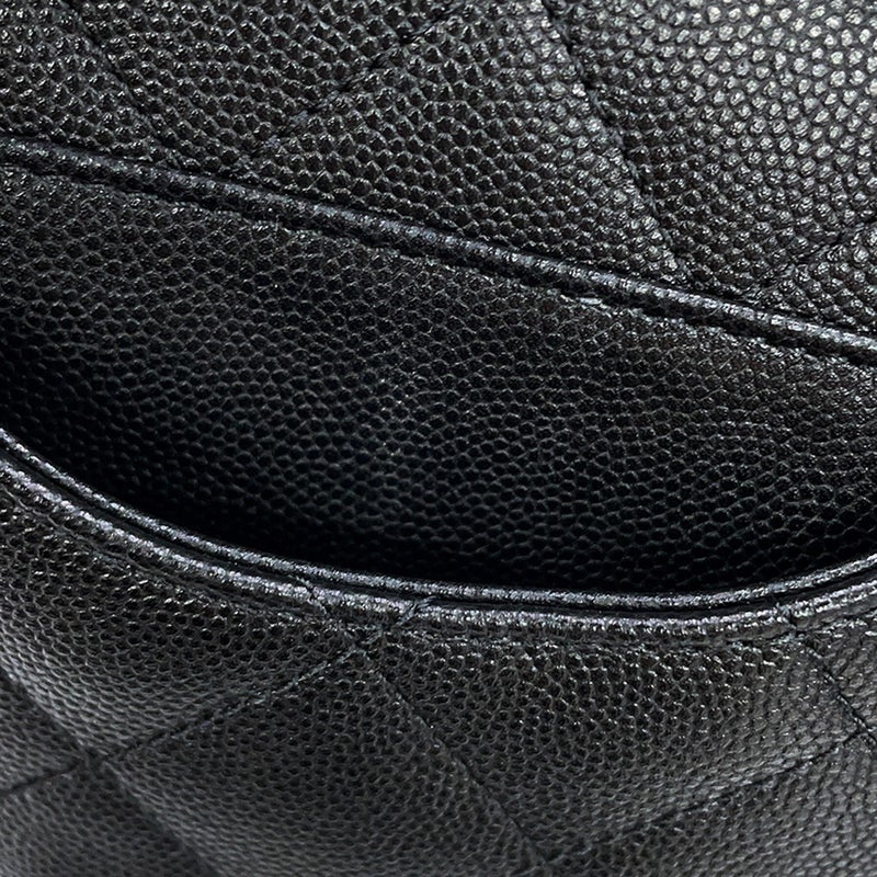 シャネル チェーンショルダーバッグ CHANEL25 ミディアム ココマーク マトラッセ キャビアスキン AS5311 CHANEL 黒