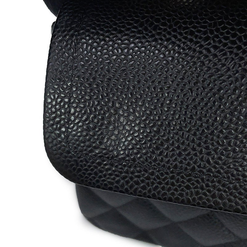 シャネル チェーンショルダーバッグ クラシック マトラッセ23 ココマーク キャビアスキン A01113 CHANEL 黒