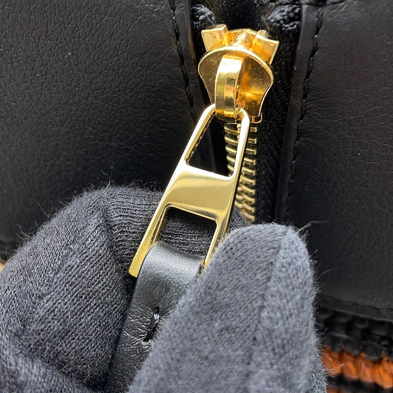 ロエベ ハンドバッグ ハンモック コンパクト ラフィア/レザー A538H13X07 LOEWE 2wayショルダーバッグ 黒