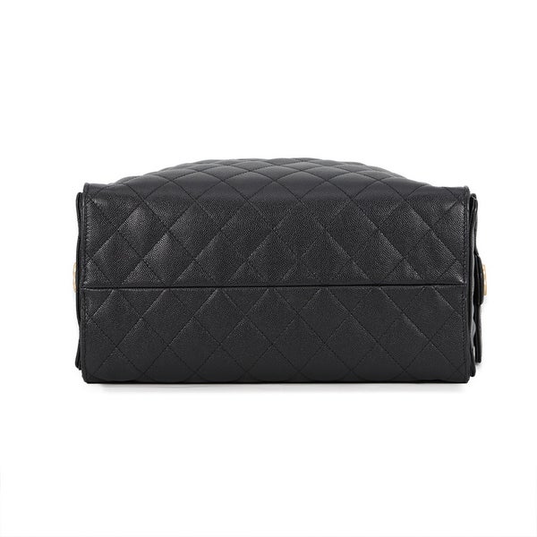 シャネル チェーンショルダーバッグ CHANEL25 ミディアム ココマーク マトラッセ キャビアスキン AS5311 CHANEL 黒