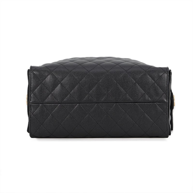 シャネル チェーンショルダーバッグ CHANEL25 ミディアム ココマーク マトラッセ キャビアスキン AS5311 CHANEL 黒