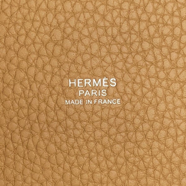 エルメス ハンドバッグ ピコタンロックPM ビスキュイ/シルバー金具 トリヨンクレマンス G刻印 HERMES トートバッグ