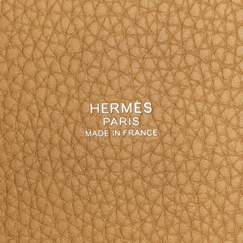 エルメス ハンドバッグ ピコタンロックPM ビスキュイ/シルバー金具 トリヨンクレマンス G刻印 HERMES トートバッグ