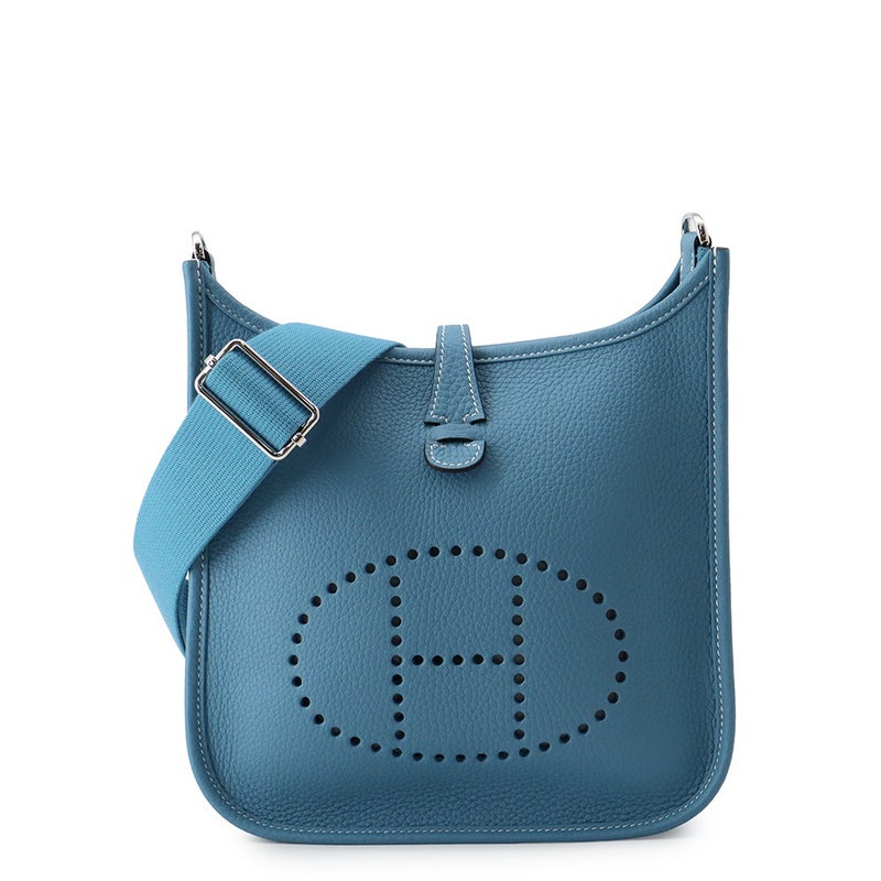 エルメス ショルダーバッグ エブリン3 23 ニューブルージーン/シルバー金具 トリヨンクレマンス G刻印 HERMES
