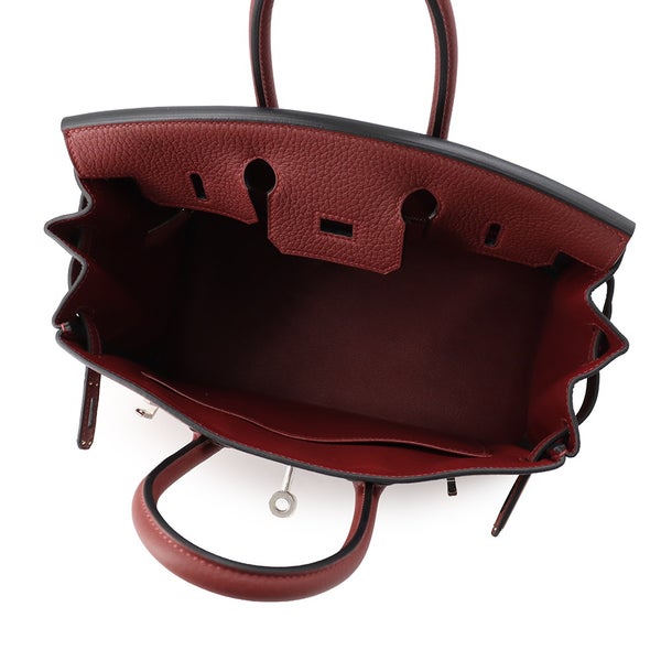 エルメス バーキン25 ルージュアッシュ/シルバー金具 トゴ G刻印 HERMES Birkin ハンドバッグ