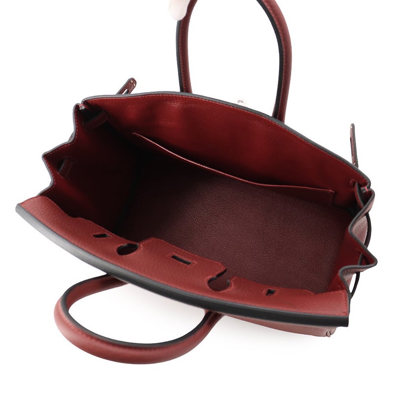 エルメス バーキン25 ルージュアッシュ/シルバー金具 トゴ G刻印 HERMES Birkin ハンドバッグ