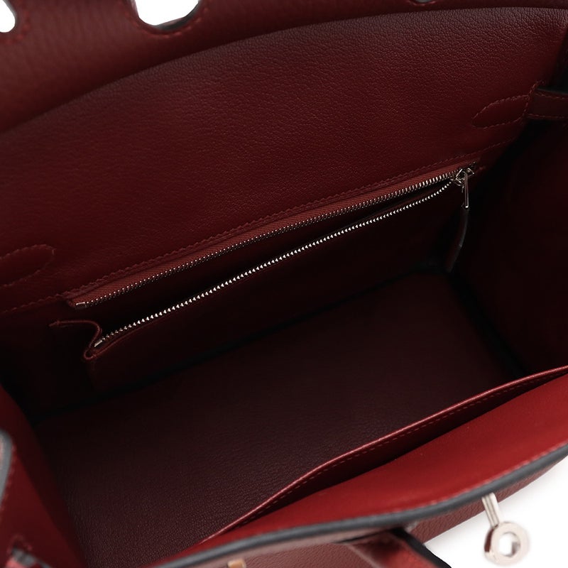 エルメス バーキン25 ルージュアッシュ/シルバー金具 トゴ G刻印 HERMES Birkin ハンドバッグ