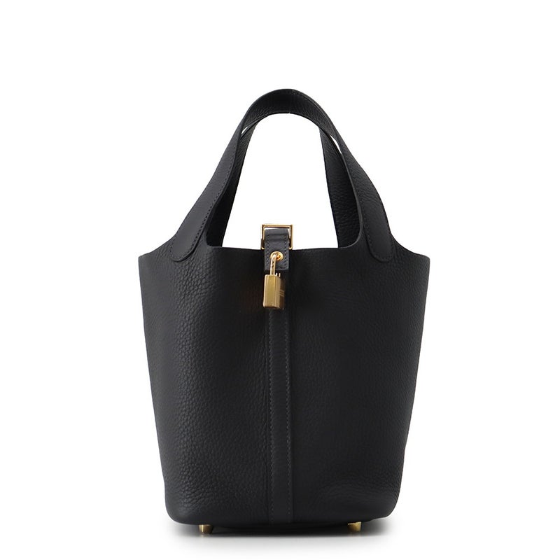 エルメス ハンドバッグ ピコタンロックPM キャバン/ゴールド金具 トリヨンクレマンス K刻印 HERMES トートバッグ