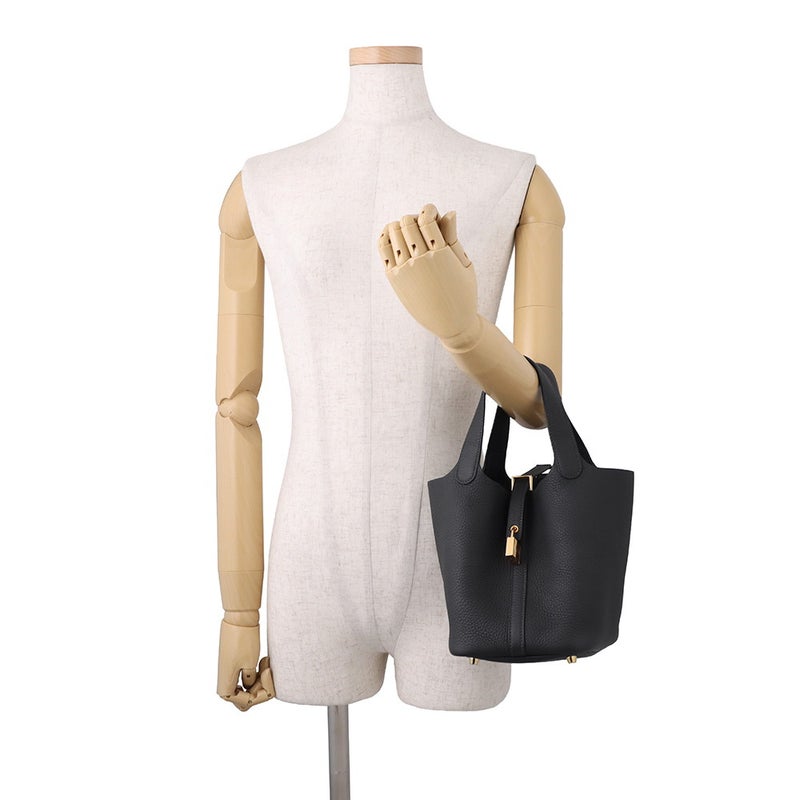 エルメス ハンドバッグ ピコタンロックPM キャバン/ゴールド金具 トリヨンクレマンス K刻印 HERMES トートバッグ