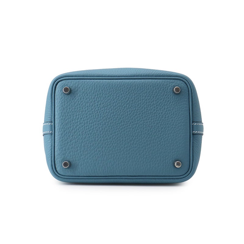エルメス ハンドバッグ ピコタンロックPM ニューブルージーン/シルバー金具 トリヨンクレマンス G刻印 HERMES トートバッグ