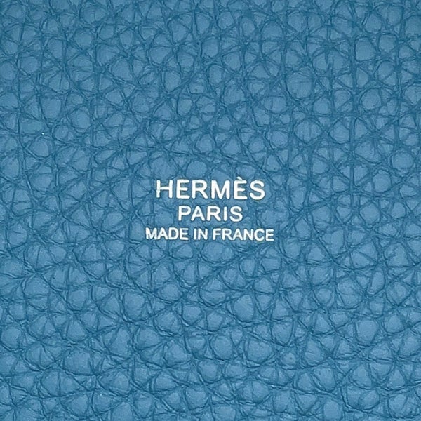 エルメス ハンドバッグ ピコタンロックPM ニューブルージーン/シルバー金具 トリヨンクレマンス G刻印 HERMES トートバッグ