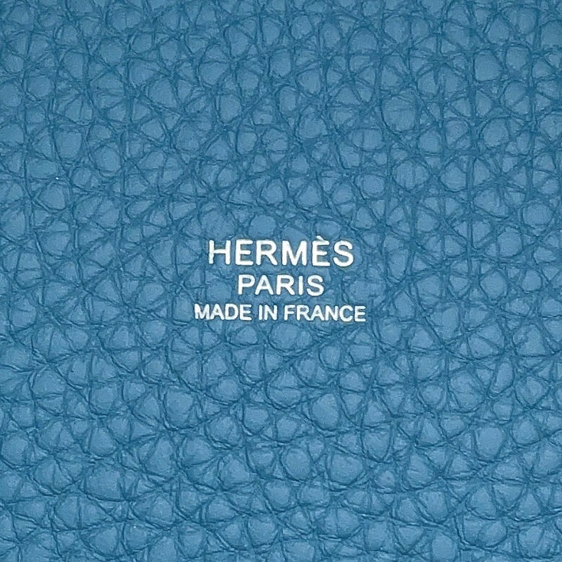 エルメス ハンドバッグ ピコタンロックPM ニューブルージーン/シルバー金具 トリヨンクレマンス G刻印 HERMES トートバッグ