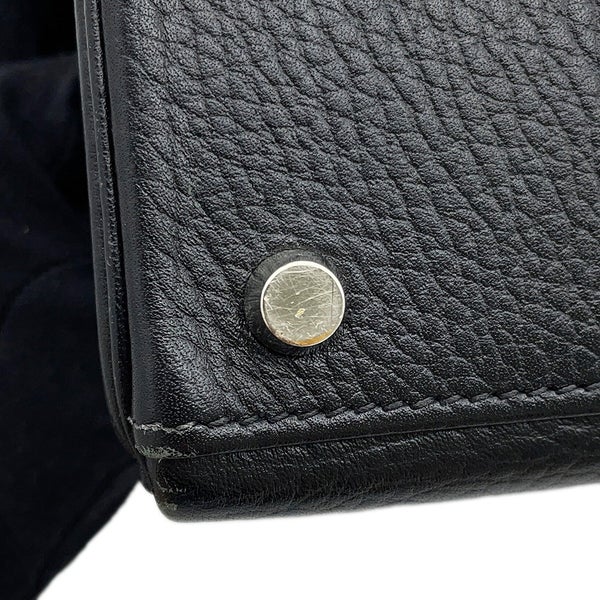 エルメス ハンドバッグ ケリー32 内縫い ブラック/シルバー金具 アルデンヌ □E刻印 HERMES Kelly 2wayバッグ 黒