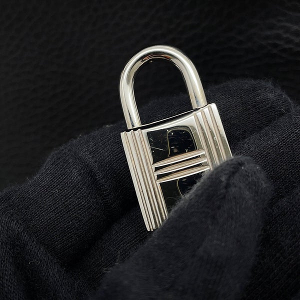 エルメス ハンドバッグ ケリー32 内縫い ブラック/シルバー金具 アルデンヌ □E刻印 HERMES Kelly 2wayバッグ 黒