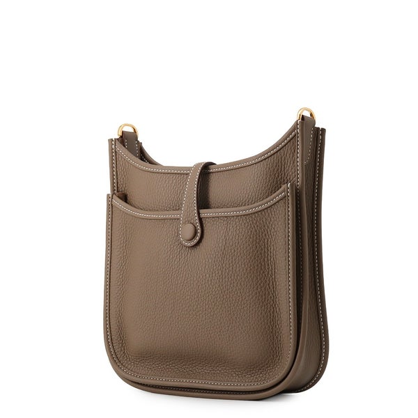エルメス ショルダーバッグ エブリン3 23 エトゥープ/ゴールド金具 トリヨンクレマンス G刻印 HERMES