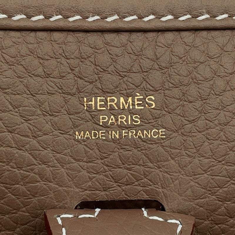 エルメス ショルダーバッグ エブリン3 23 エトゥープ/ゴールド金具 トリヨンクレマンス G刻印 HERMES