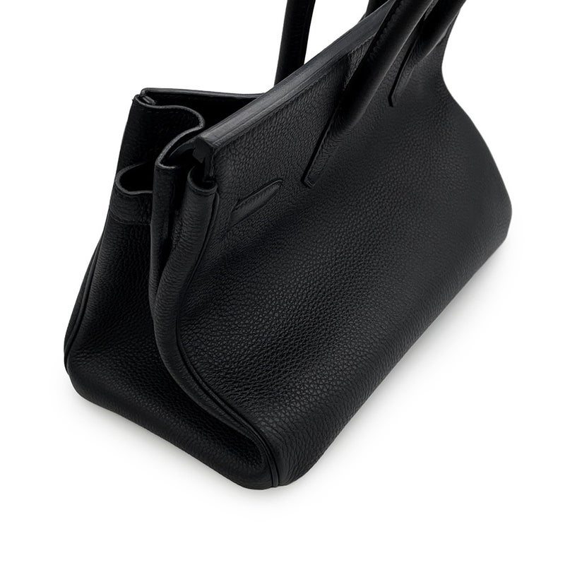 エルメス バーキン30 ブラック/ピンクゴールド金具 トゴ C刻印 HERMES Birkin ハンドバッグ 黒