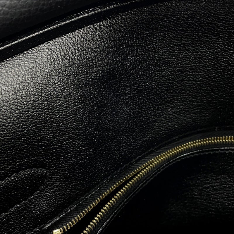 エルメス バーキン30 ブラック/ピンクゴールド金具 トゴ C刻印 HERMES Birkin ハンドバッグ 黒
