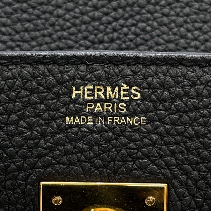 エルメス バーキン30 ブラック/ピンクゴールド金具 トゴ C刻印 HERMES Birkin ハンドバッグ 黒