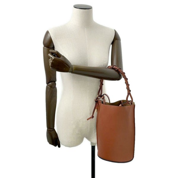 ロエベ ハンドバッグ ゲートバケット カーフスキン 329.56.Z85 LOEWE 2way ブラウン