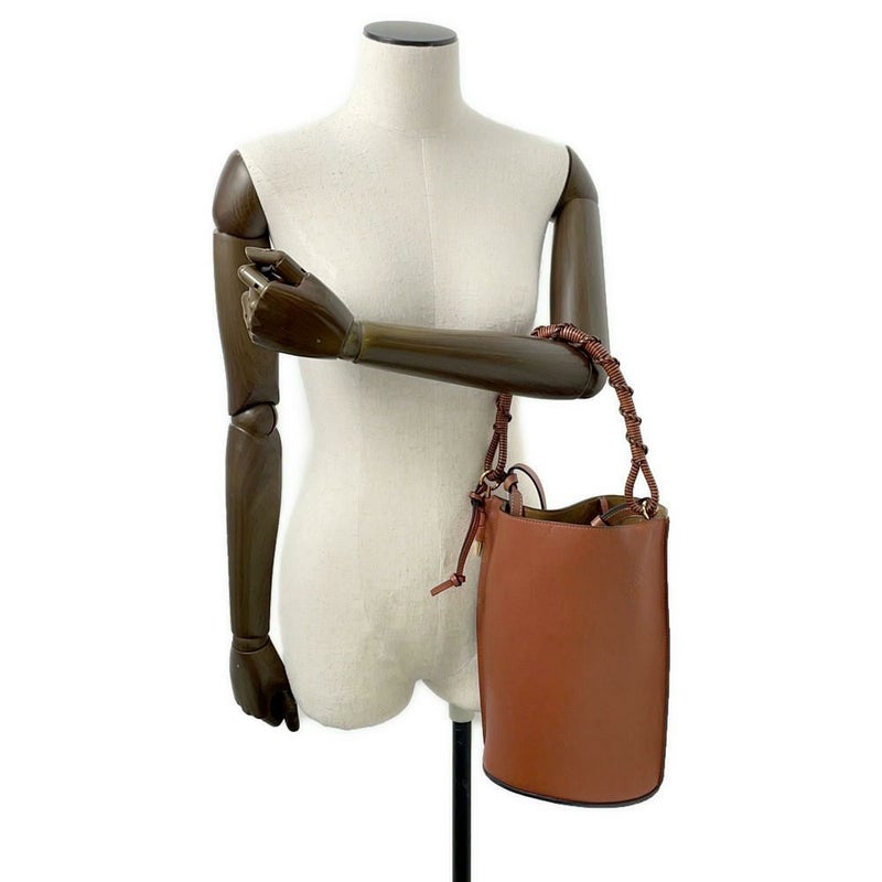ロエベ ハンドバッグ ゲートバケット カーフスキン 329.56.Z85 LOEWE 2way ブラウン