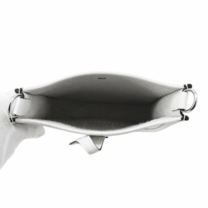 エルメス ショルダーバッグ エブリンTPM ニューホワイト/シルバー金具 トリヨンクレマンス B刻印 HERMES Evelyne