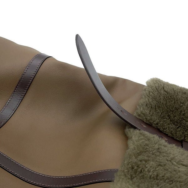 エルメス エトリヴィエール ショッピング ブラウン/シルバー金具 トリヨンクリストバル/ムートンアヴィアトゥール Y刻印