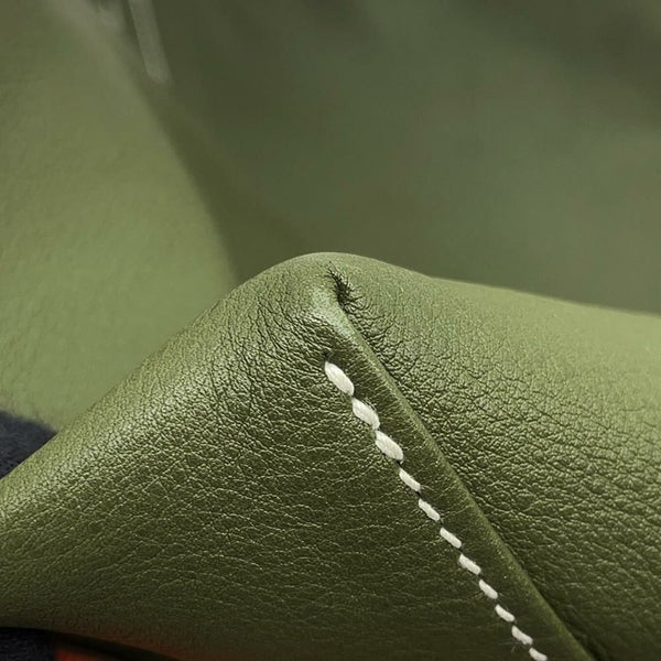 エルメス トートバッグ ドゥブルセンス35 オレンジ/カーキ/グレー/ブルー スイフト □Q刻印 HERMES ショルダー