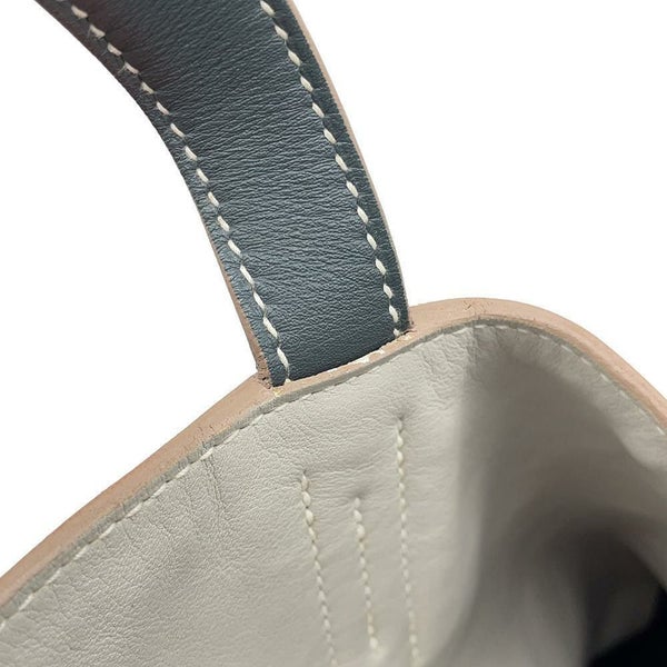 エルメス トートバッグ ドゥブルセンス35 オレンジ/カーキ/グレー/ブルー スイフト □Q刻印 HERMES ショルダー