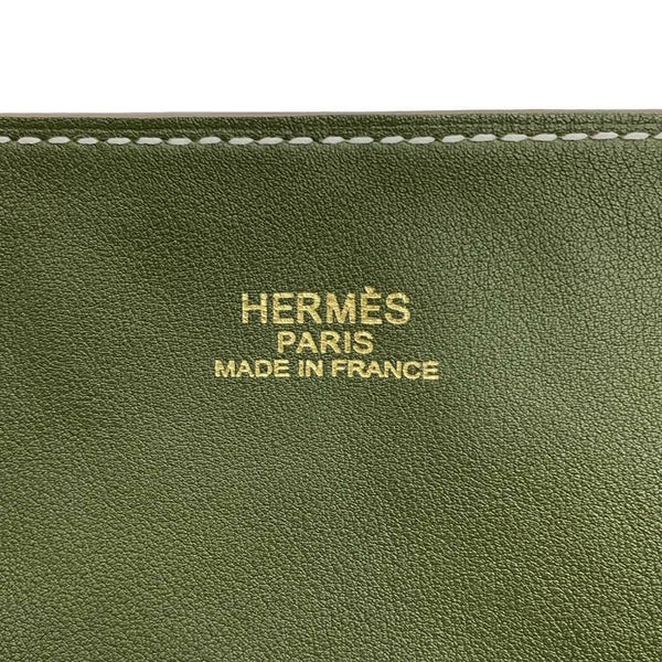エルメス トートバッグ ドゥブルセンス35 オレンジ/カーキ/グレー/ブルー スイフト □Q刻印 HERMES ショルダー