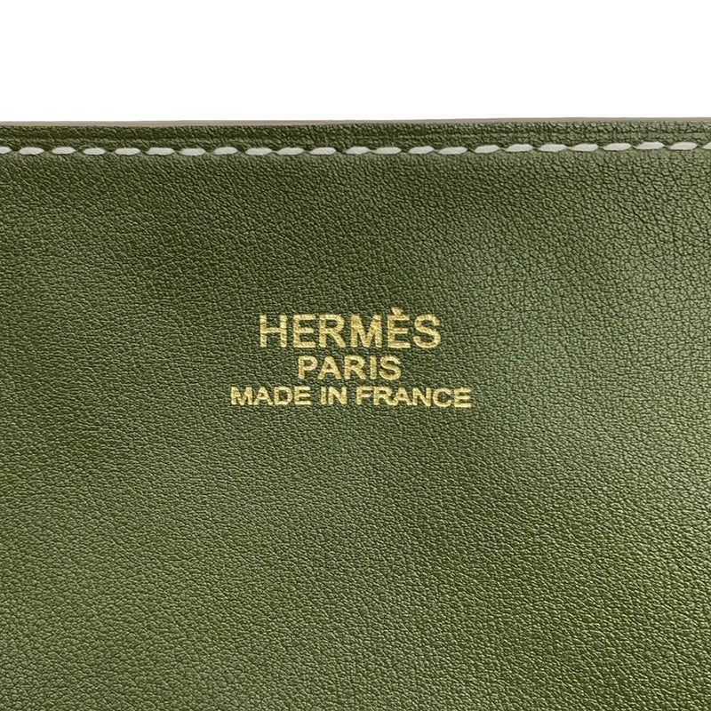 エルメス トートバッグ ドゥブルセンス35 オレンジ/カーキ/グレー/ブルー スイフト □Q刻印 HERMES ショルダー