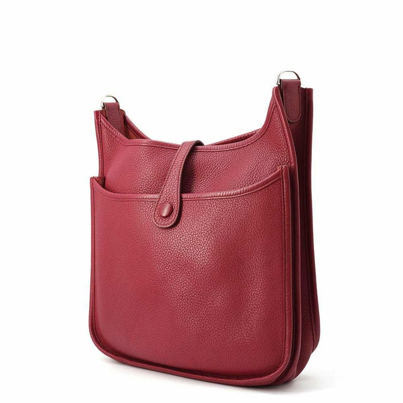 エルメス ショルダーバッグ エブリン3 PM ルビー/シルバー金具 トリヨンクレマンス □N刻印 HERMES Evelyne