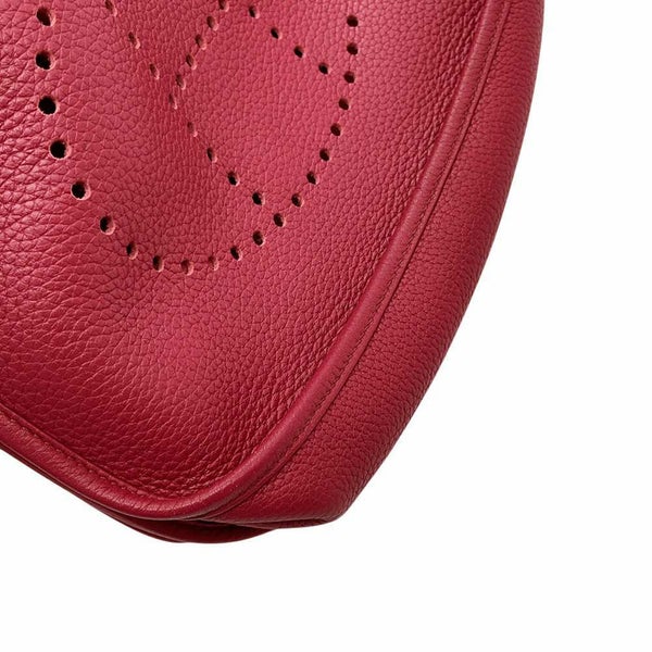 エルメス ショルダーバッグ エブリン3 PM ルビー/シルバー金具 トリヨンクレマンス □N刻印 HERMES Evelyne