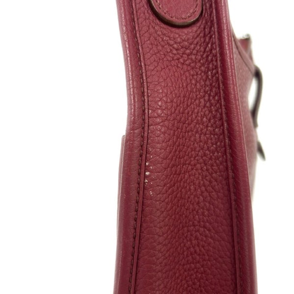 エルメス ショルダーバッグ エブリン3 PM ルビー/シルバー金具 トリヨンクレマンス □N刻印 HERMES Evelyne
