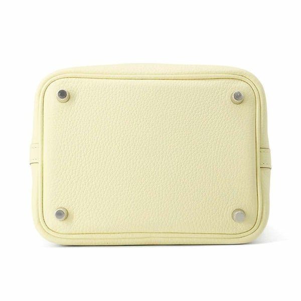 エルメス ハンドバッグ ピコタンロックPM ジョーヌミルトン/シルバー金具 トリヨンクレマンス W刻印 HERMES トートバッグ