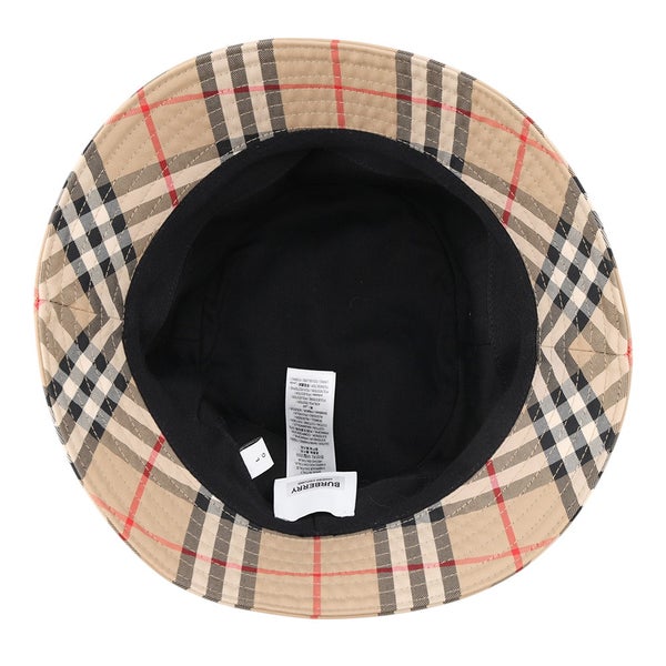 バーバリー バケットハット ヴィンテージチェック コットン ポリエステル サイズL 8021508 BURBERRY 帽子
