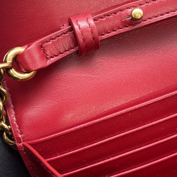 サンローランパリ チェーンショルダーウォレット ル・マイヨン カーフスキン 696608 SAINT LAURENT PARIS 財布