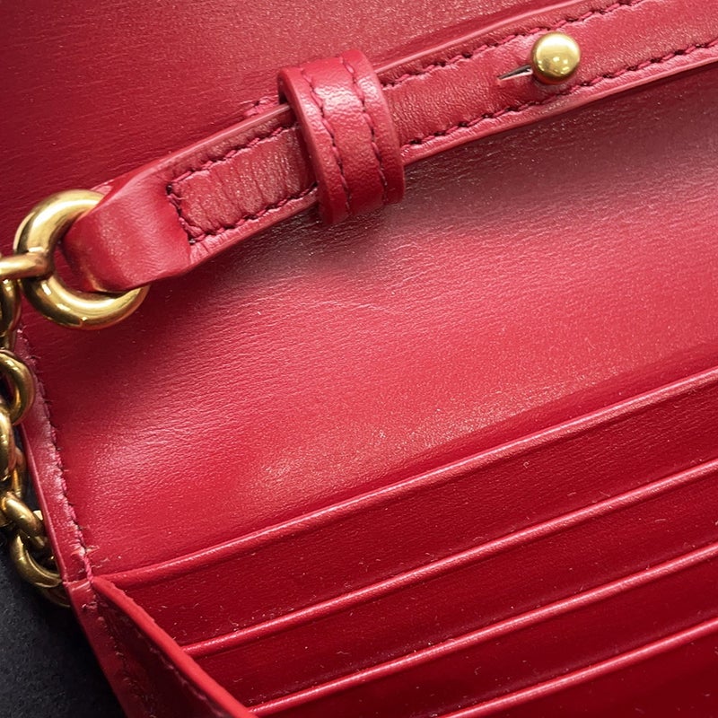 サンローランパリ チェーンショルダーウォレット ル・マイヨン カーフスキン 696608 SAINT LAURENT PARIS 財布