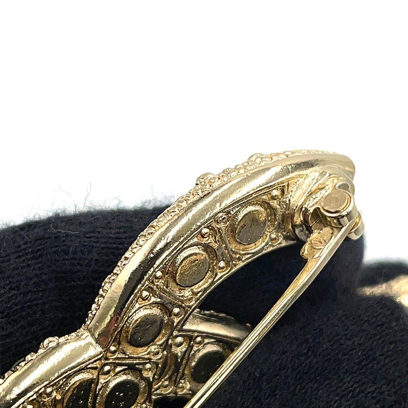シャネル ブローチ ココマーク ラインストーン フェイクパール メタル F24V A64762 CHANEL アクセサリー