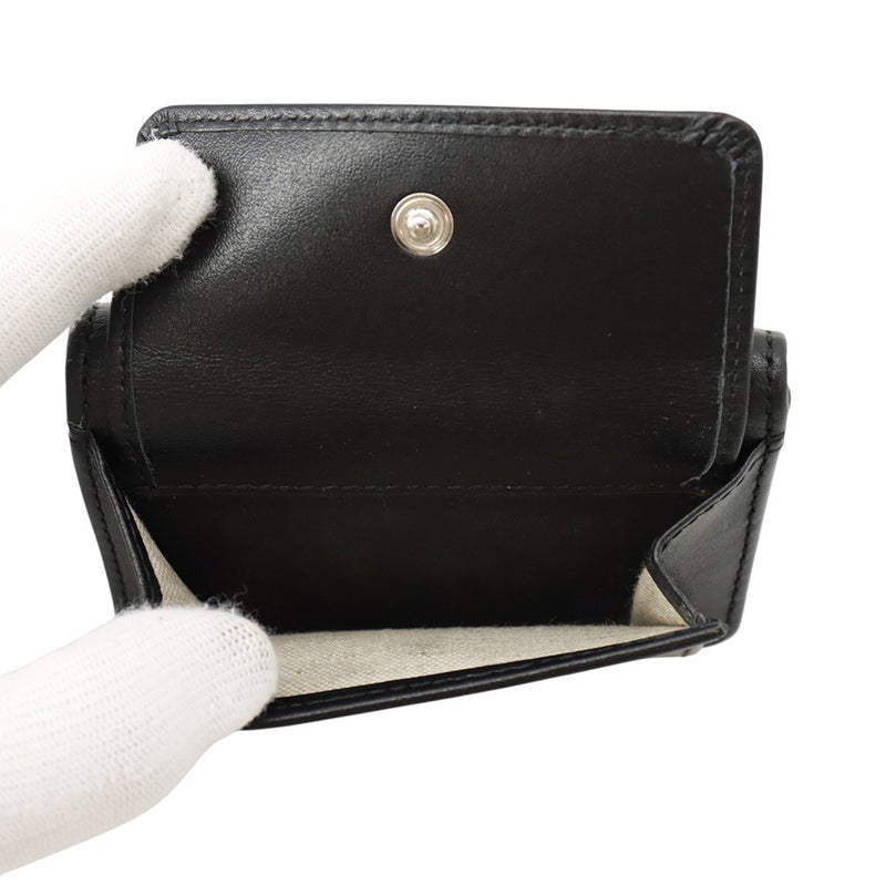 ジミーチュウ 三つ折り財布 ネモ スタッズ コンパクトウォレット レザー JIMMY CHOO 黒