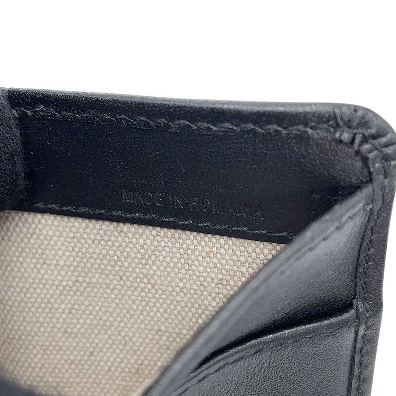 ジミーチュウ 三つ折り財布 ネモ スタッズ コンパクトウォレット レザー JIMMY CHOO 黒