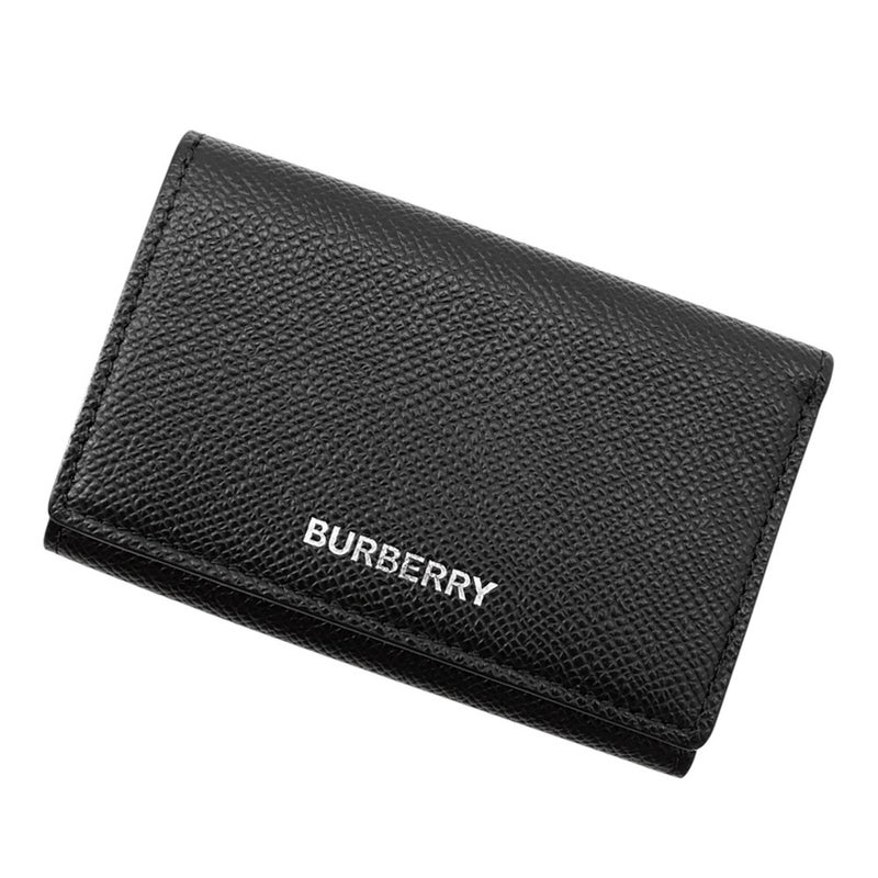 バーバリー 三つ折り財布 コンパクトウォレット レザー 8017455 BURBERRY 黒