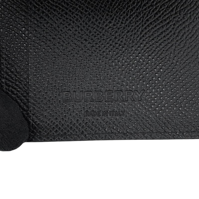 バーバリー 三つ折り財布 コンパクトウォレット レザー 8017455 BURBERRY 黒