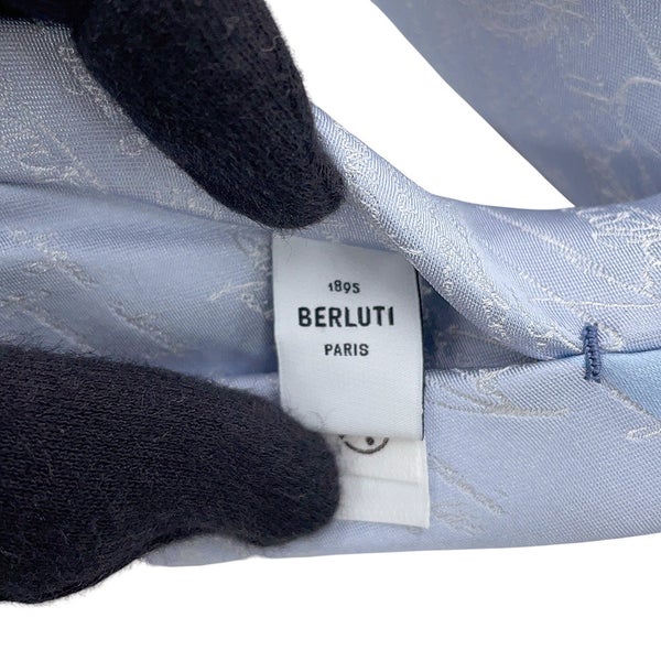 ベルルッティ ネクタイ ジャカード スクリットパターン シルク Berluti