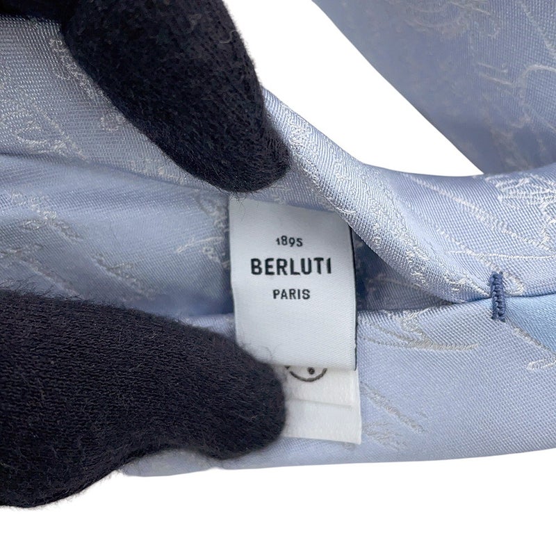 ベルルッティ ネクタイ ジャカード スクリットパターン シルク Berluti