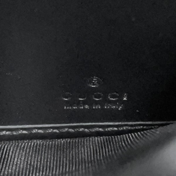 グッチ チェーンウォレット グッチシマ レザー 453506 GUCCI 黒 長財布